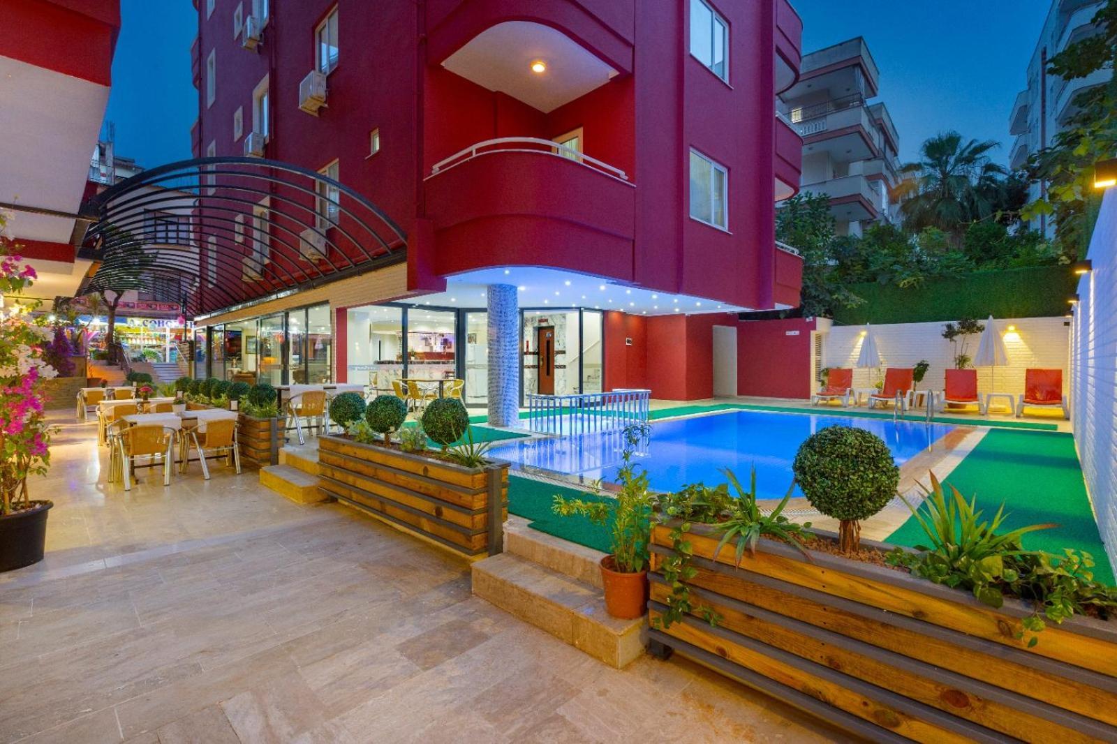 Twin Apart Hotel Alanya Exterior foto