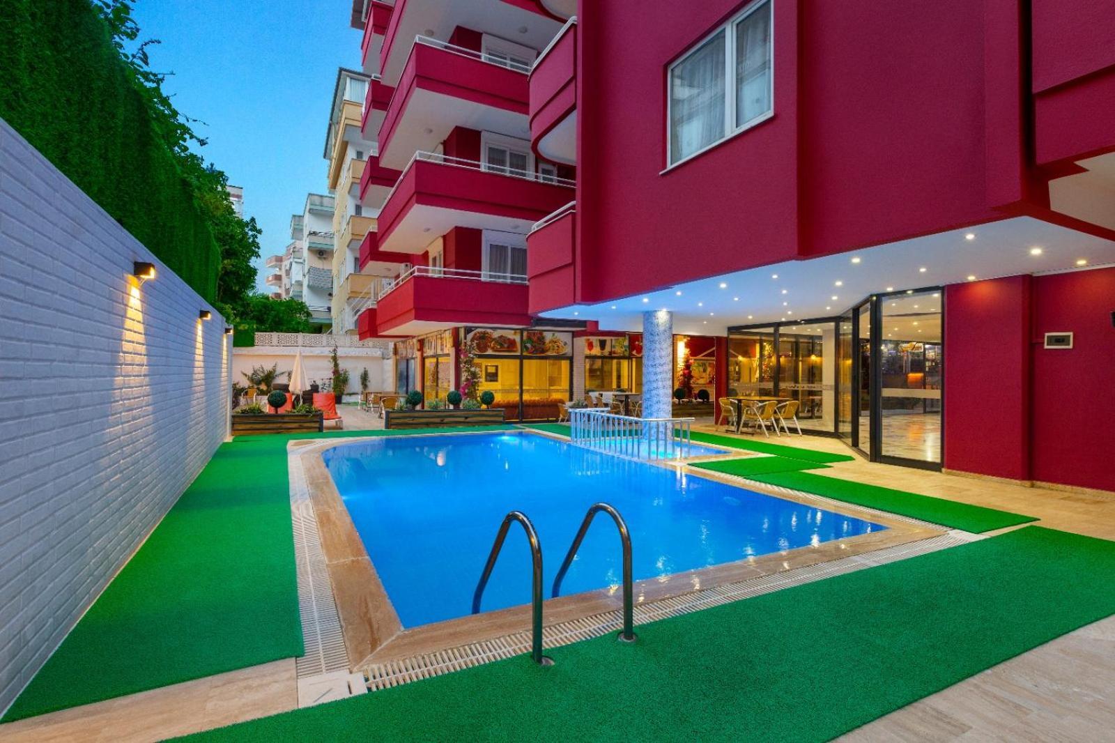 Twin Apart Hotel Alanya Exterior foto